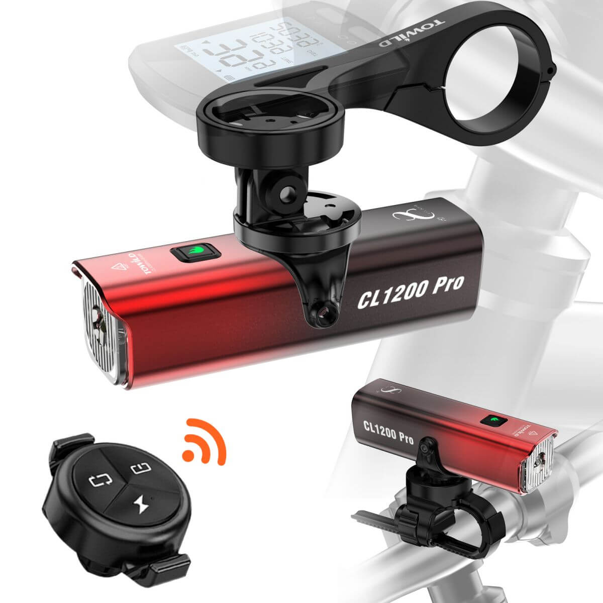 Towild CL 1200Pro Rechargeable Bike Light-3