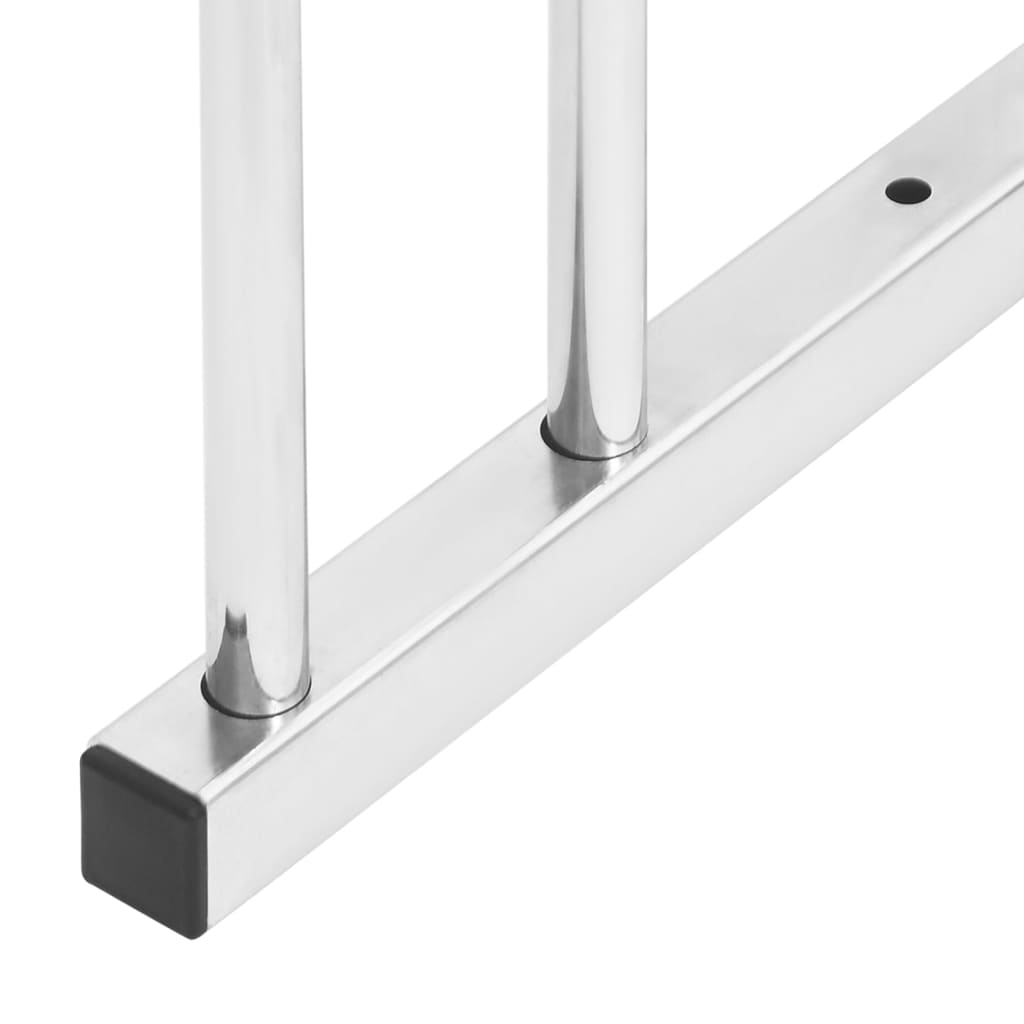 NNEVL Bike Rack for 6 Bikes, Galvanised Steel-3