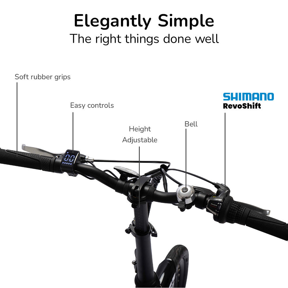 NNEMB 2023 Shuttle 5 Electric Folding Bike-20 Tyres-Shimano 7-Speed-Lime Green-1