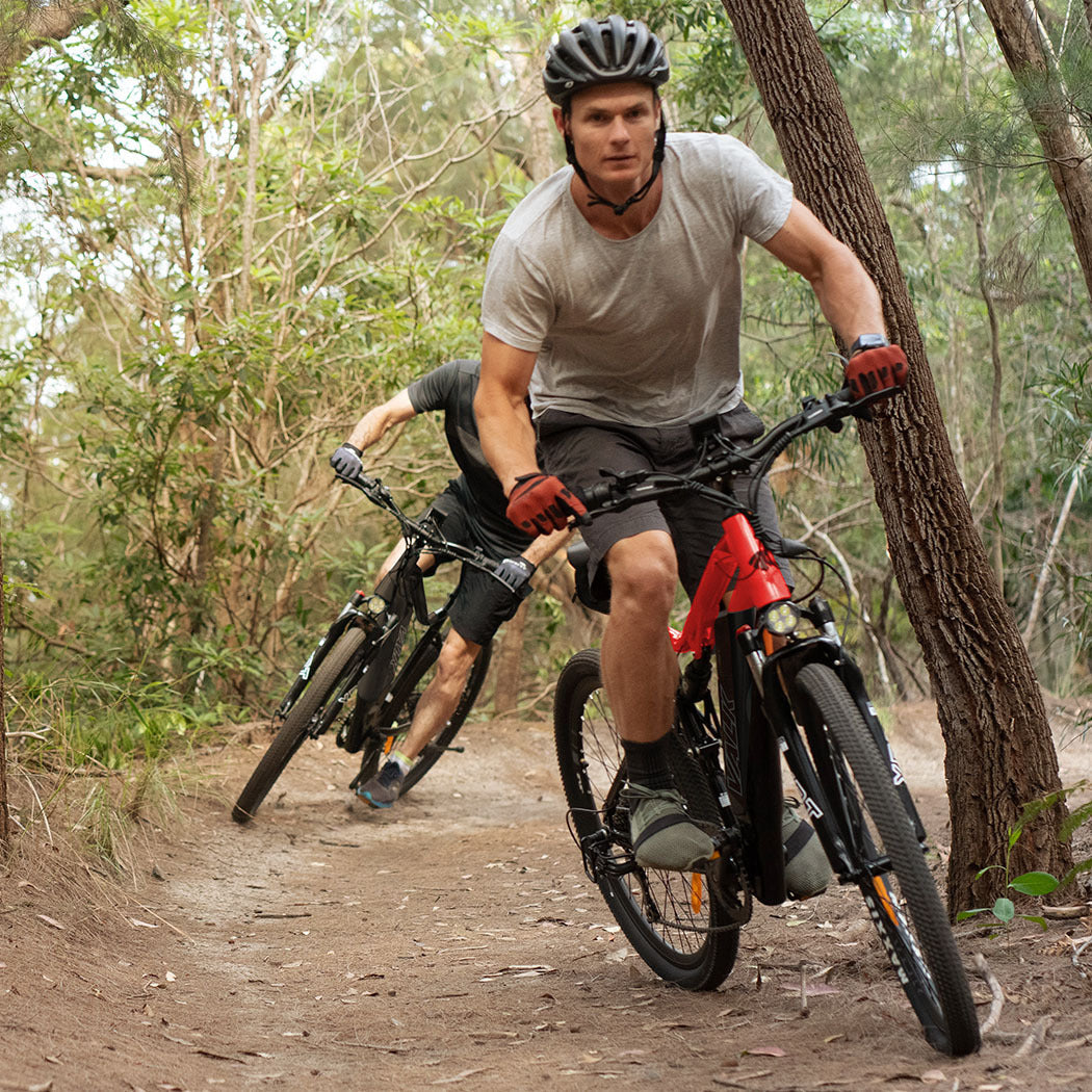 NNEMB 2023 MX7 Electric Bike Medium frame Mountain ebike-Black and Red-3