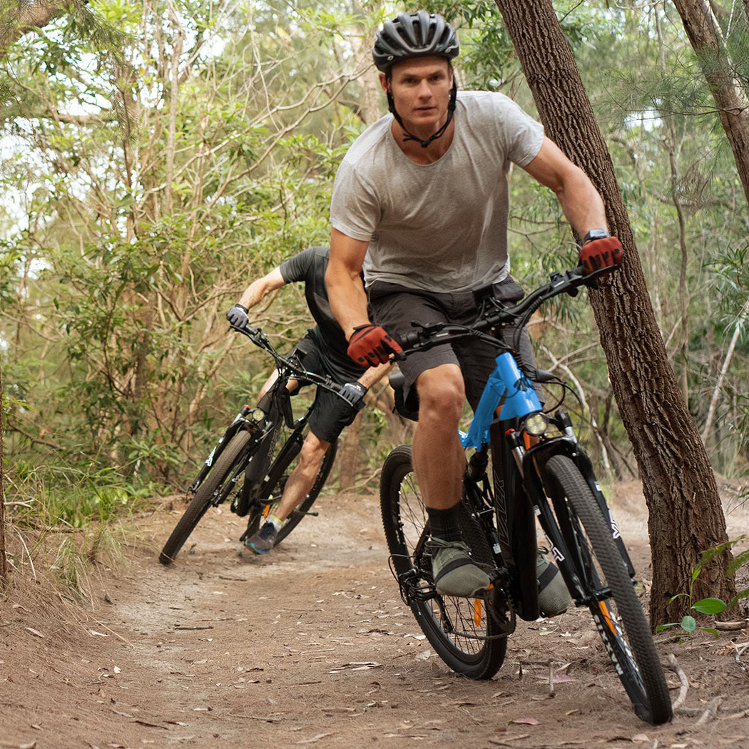 NNEMB 2023 MX7 Electric Bike Medium frame Mountain ebike-Black and Blue-3