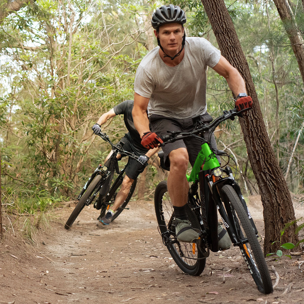 NNEMB MX7 Electric Bike, Medium frame Mountain ebike, Black and Lime Green-3