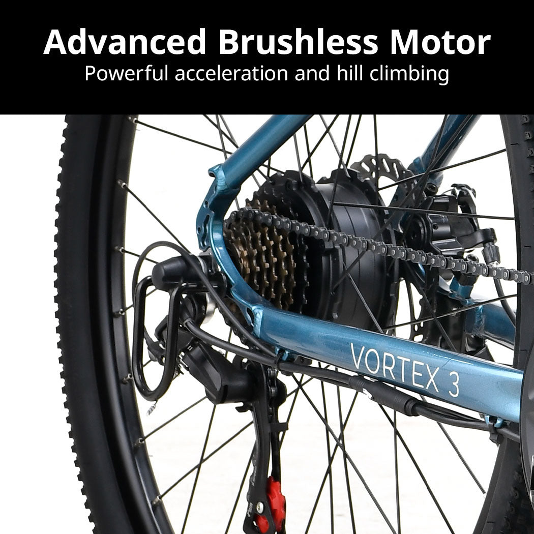 NNEMB Vortex 3 Electric Bike, Medium Frame Mountain ebike, Metallic Teal-2