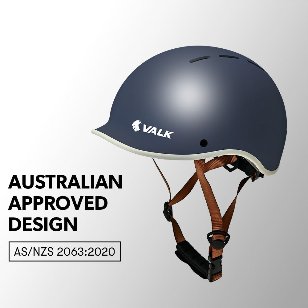 Retro Bike Helmet, Universal Dial Fit System, Shadow Navy-2