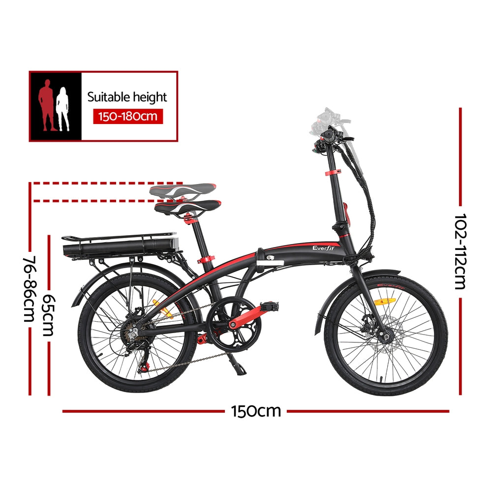 NNEDSZ Folding Electric Bike Urban City Bicycle eBike Rechargeable Battery 250W-1