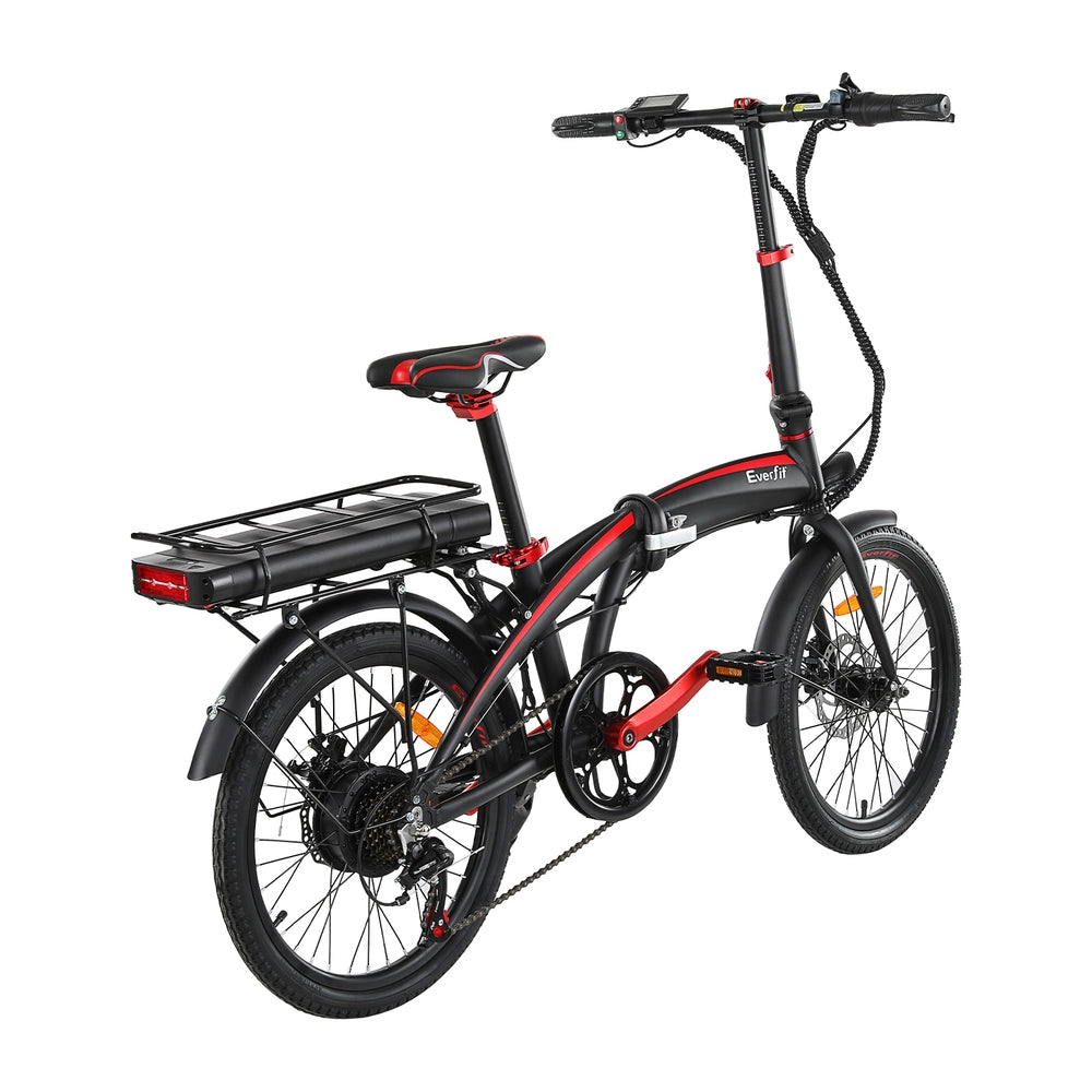 NNEDSZ Folding Electric Bike Urban City Bicycle eBike Rechargeable Battery 250W-2