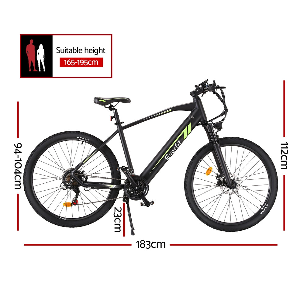 NNEDSZ 27.5 Inch Electric Bike Mountain Bicycle eBike Battery 21 Speed-1