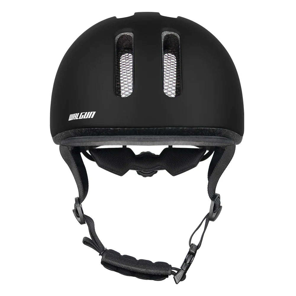 Urban Cycling Helmet Vintage-Style Safety Helmet Black-3