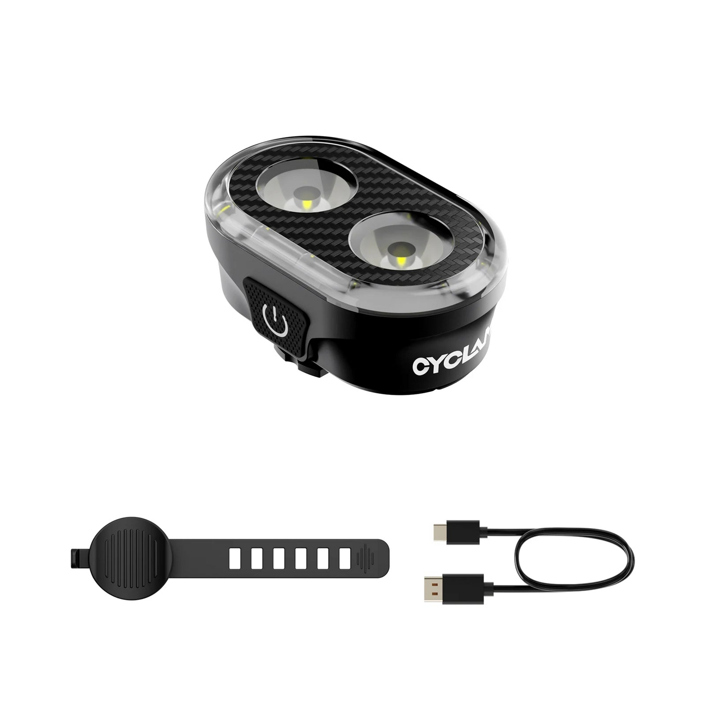 Bike Headlight Rechargeable Black-0