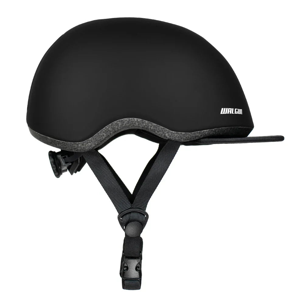 Urban Cycling Helmet Vintage-Style Safety Helmet Black-2