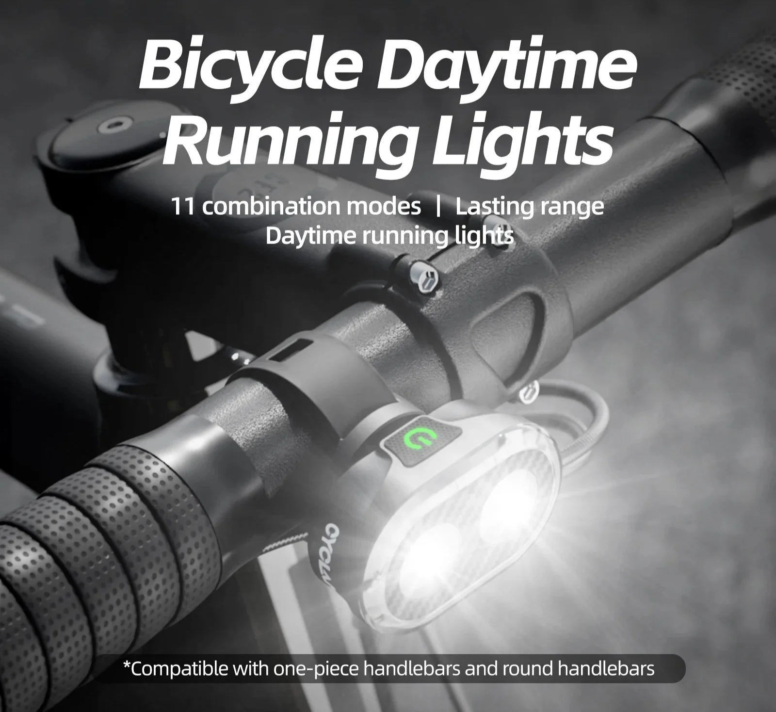 Bike Headlight Rechargeable Black-1