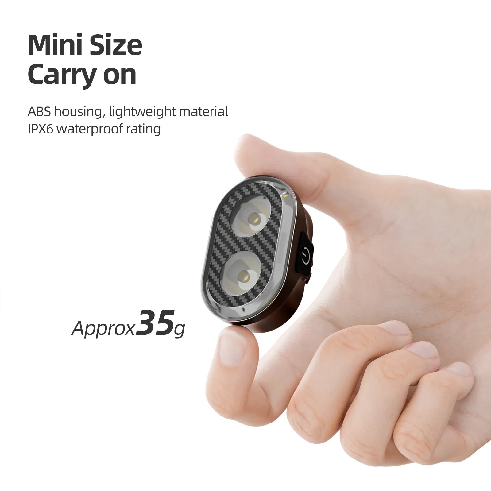 Bike Headlight Rechargeable Black-4
