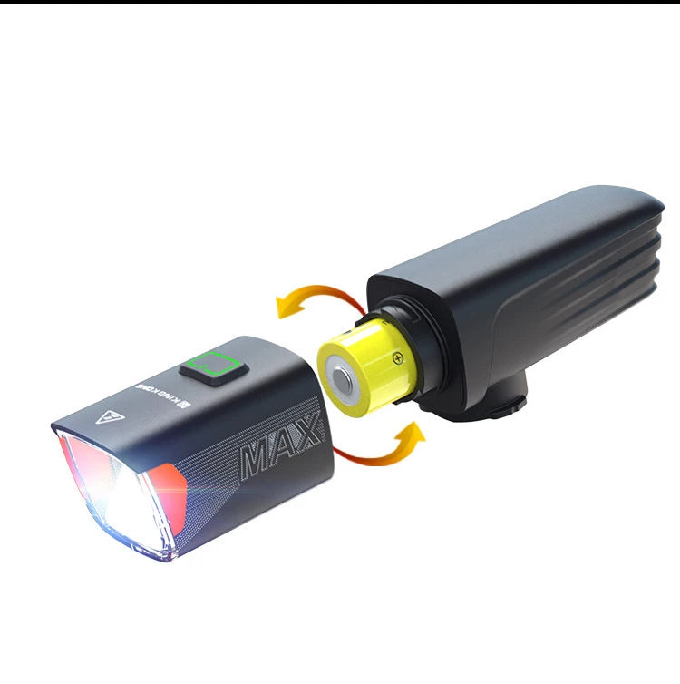 Bike Headlight Remote-Controlled Black-0