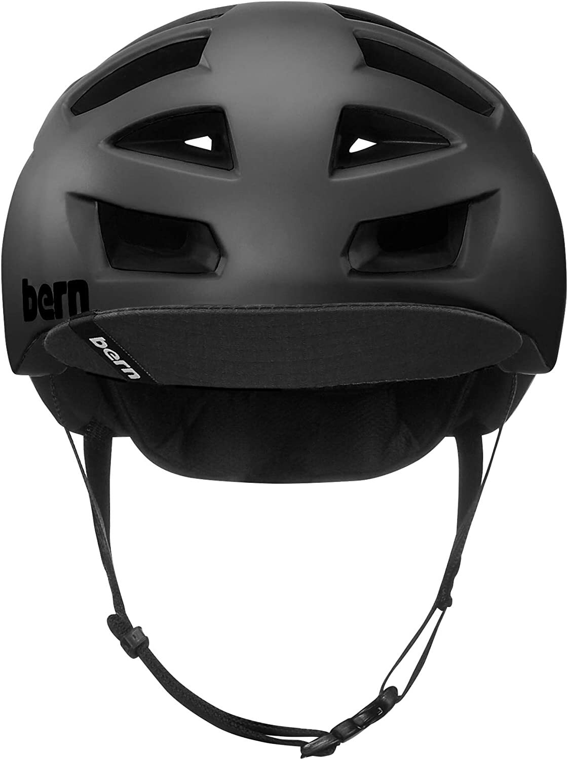 Bern Mens Allston Cycling Bike Helmet w/ Flip Visor - Matte Black-3