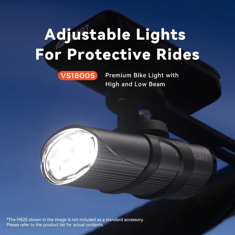 iGPSPORT VS1800S Smart Bike Front Light-1